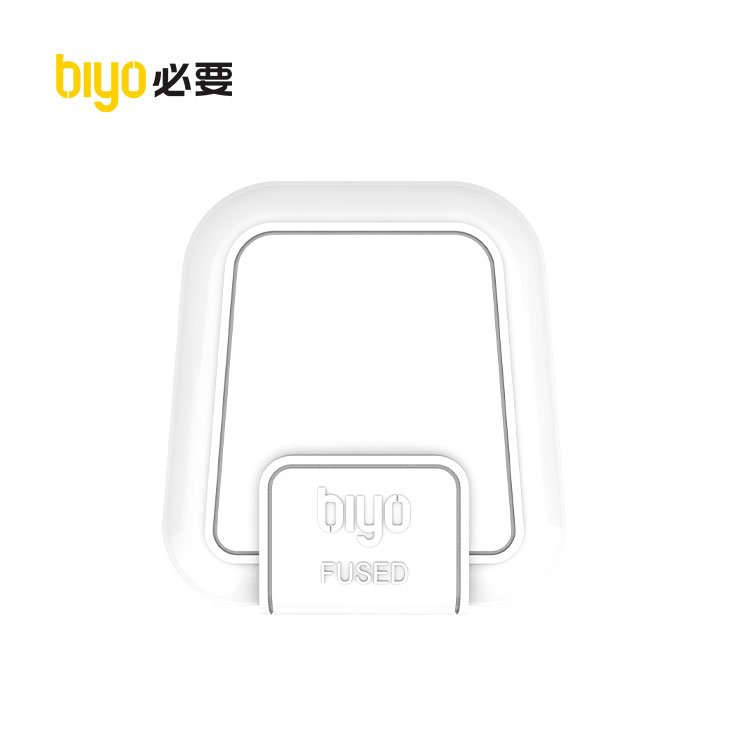 Biyo 3 Flat UK Standard Plug Home Use White Waterproof UK Electrical Plug 13A With Fuse