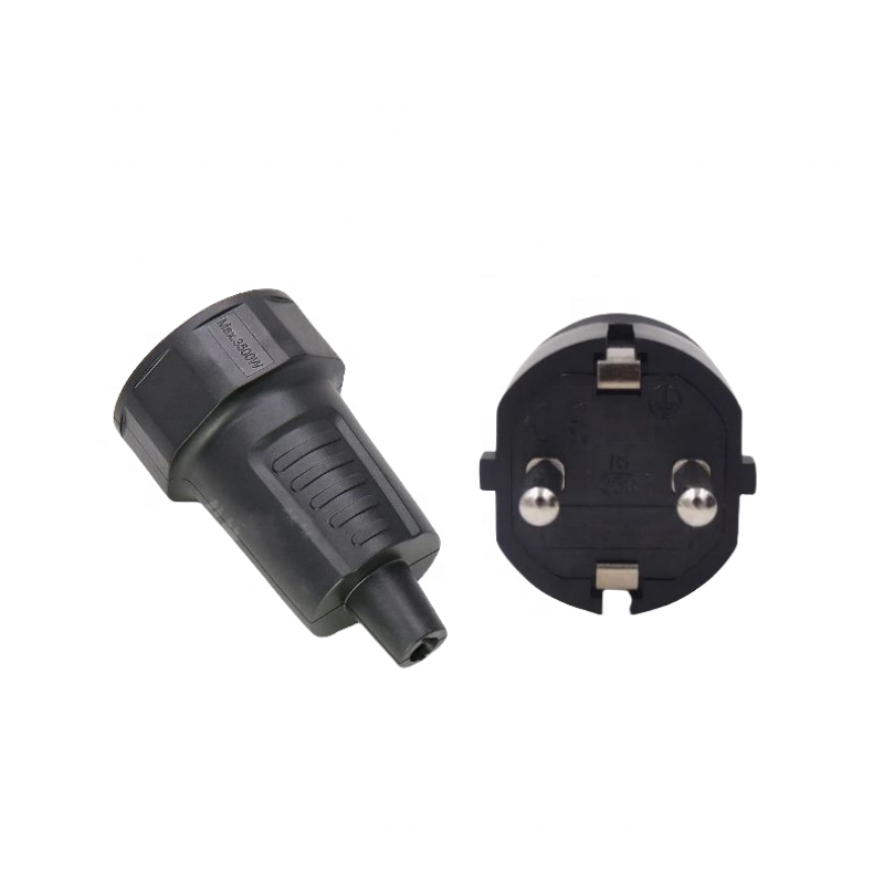 Best seller Export Dutch plug Belgium wire plug Poland European specifications circular plug with two pins