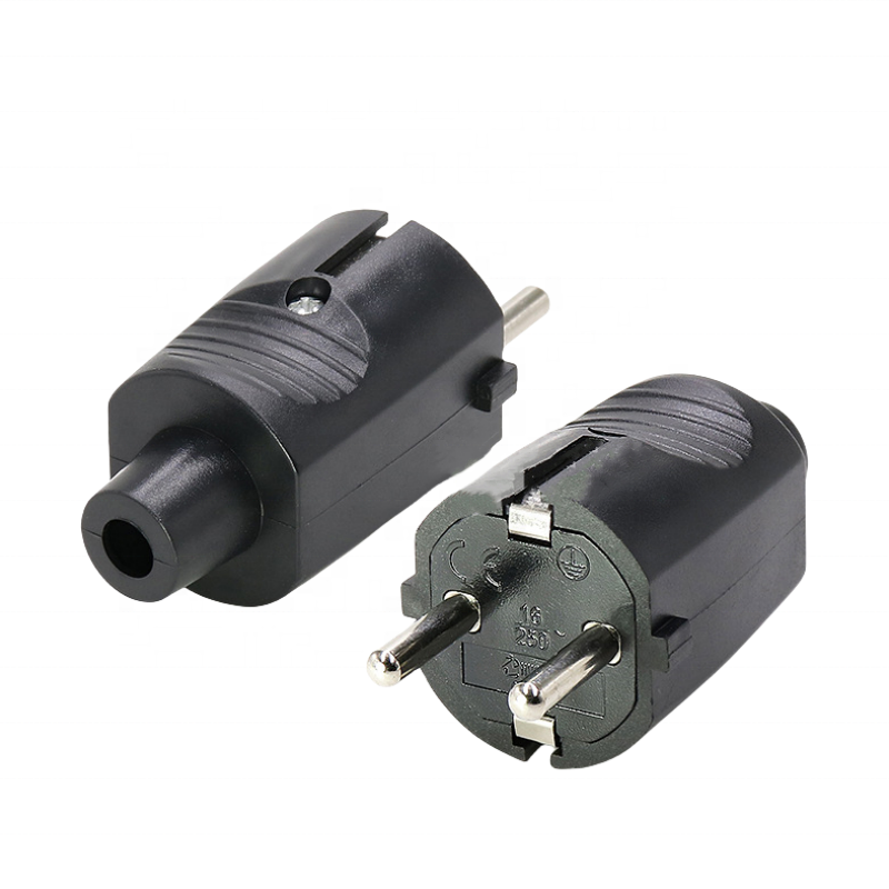 Best seller Export Dutch plug Belgium wire plug Poland European specifications circular plug with two pins