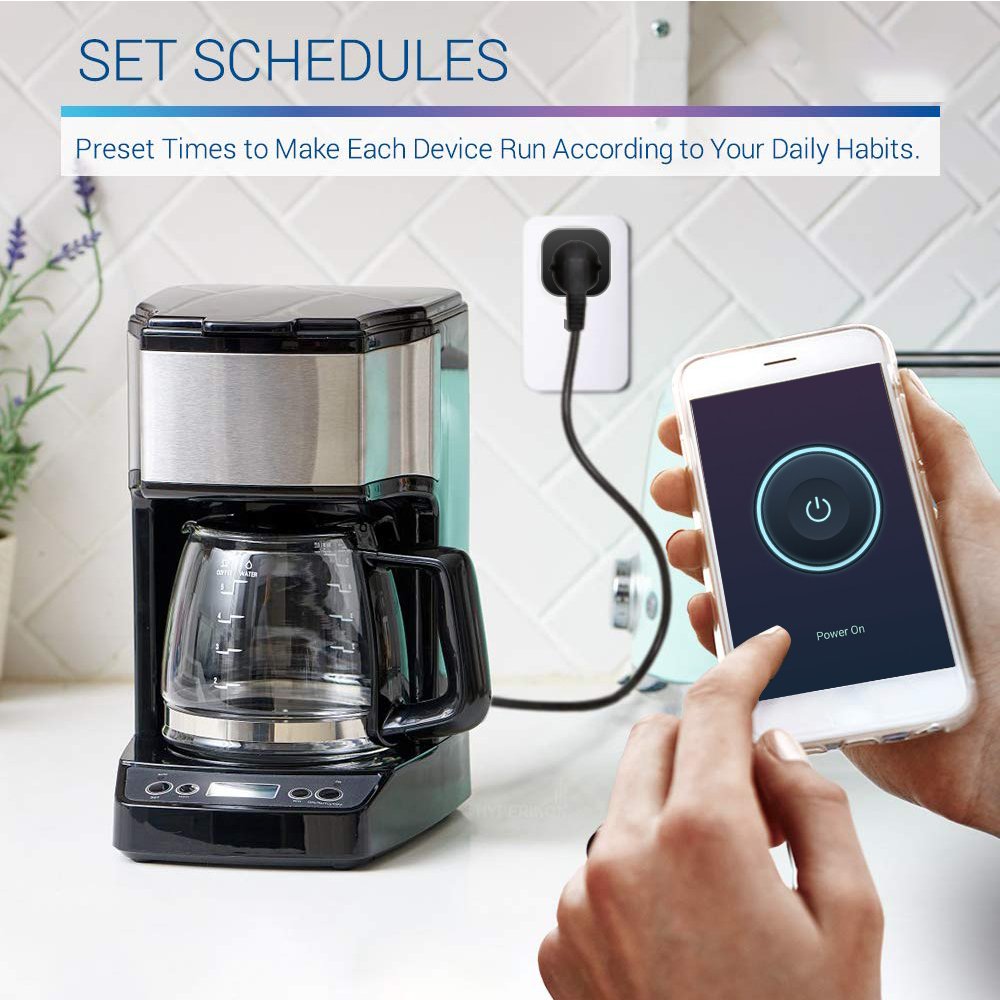 USA Standard Tuya Google Home Alexa WiFi Remote Control Wireless Mini WiFi Smart Plug US