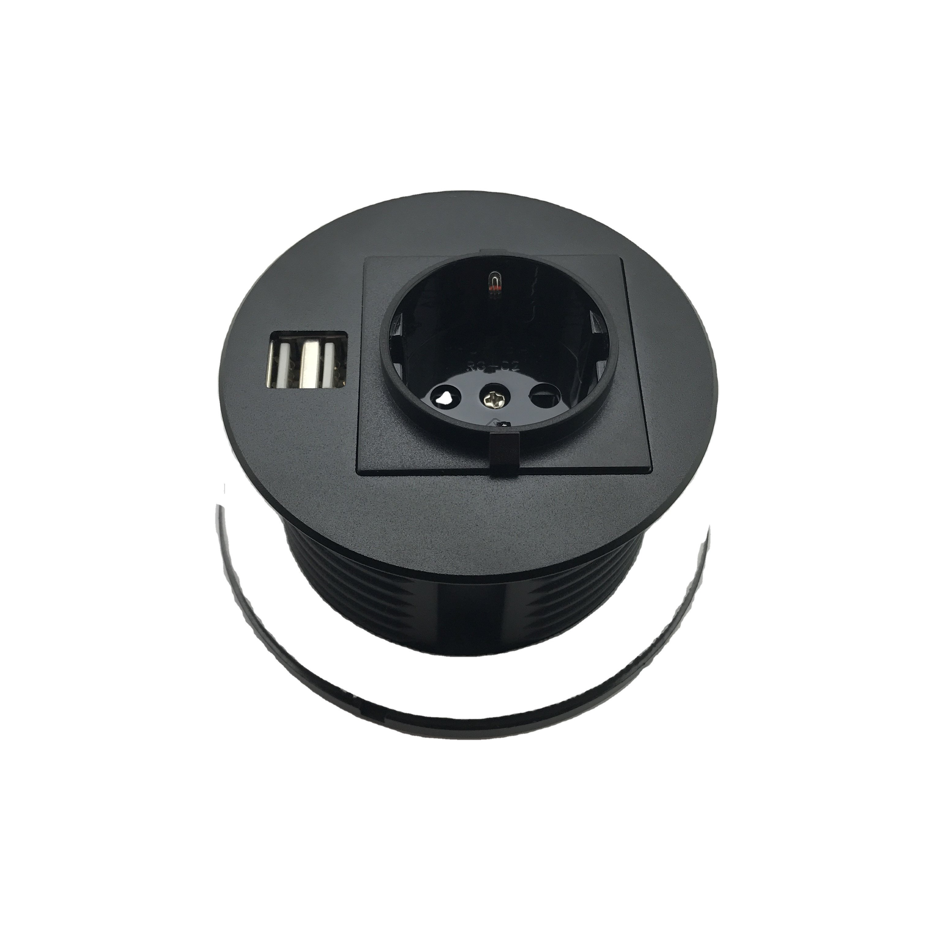 US Power Desk Mounted Grommet manufacture Multi Power Plug Sockets