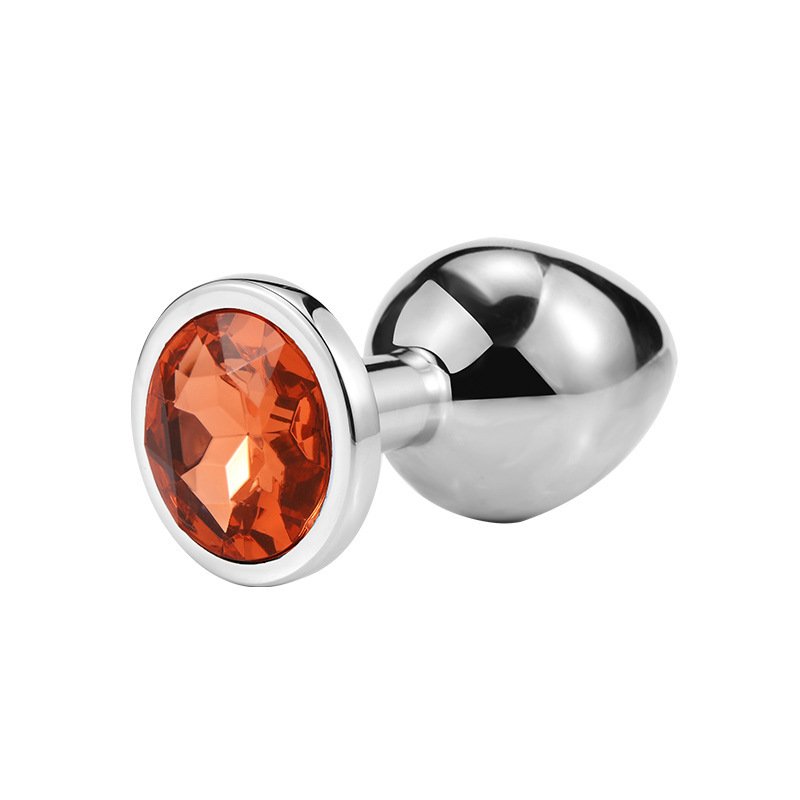 Anal Sex Trainer Metal Stainless steel Jeweled Butt Plugs Anal Sex Toys Kit for Starter Beginner Men Women Couples