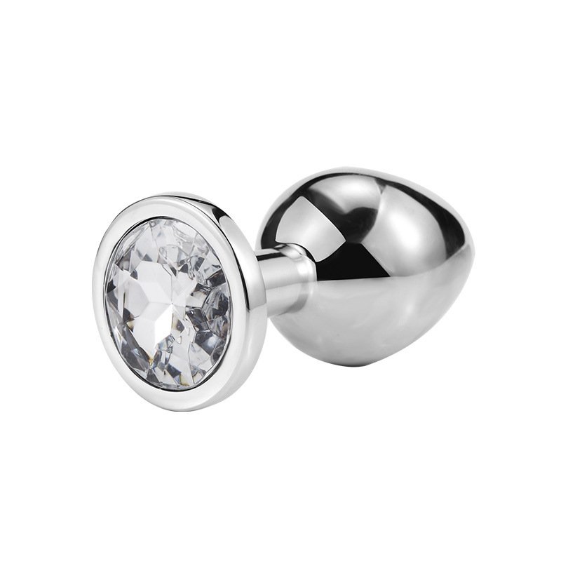 Anal Sex Trainer Metal Stainless steel Jeweled Butt Plugs Anal Sex Toys Kit for Starter Beginner Men Women Couples