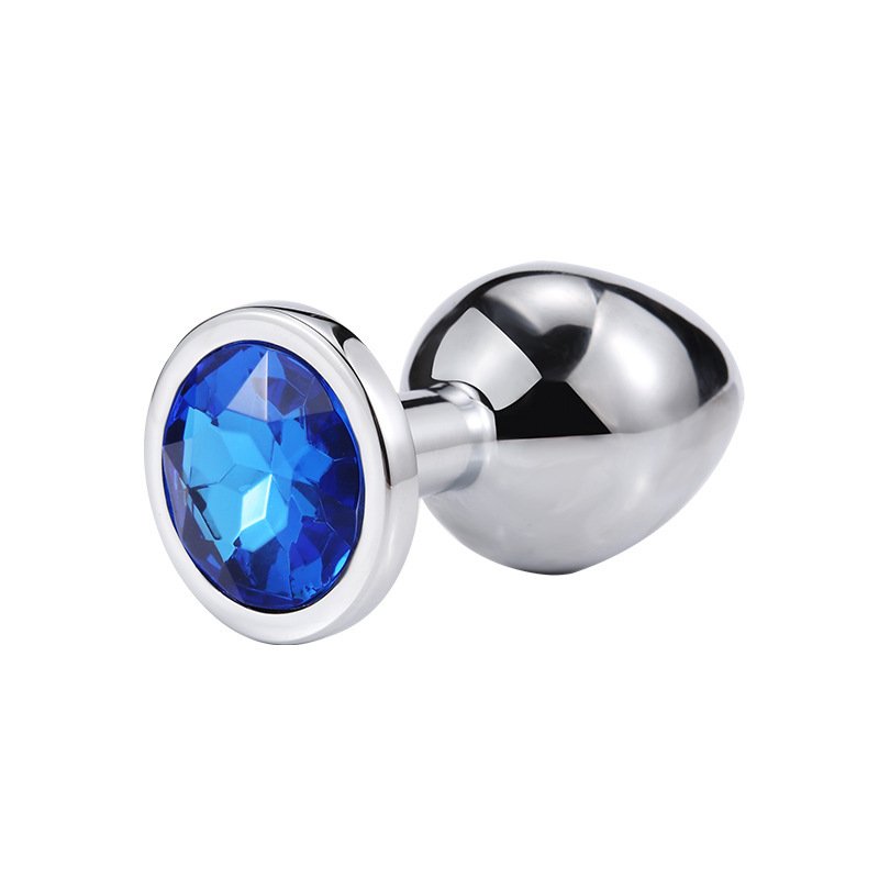 Anal Sex Trainer Metal Stainless steel Jeweled Butt Plugs Anal Sex Toys Kit for Starter Beginner Men Women Couples