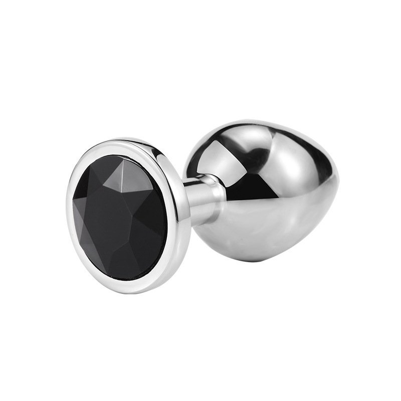 Anal Sex Trainer Metal Stainless steel Jeweled Butt Plugs Anal Sex Toys Kit for Starter Beginner Men Women Couples