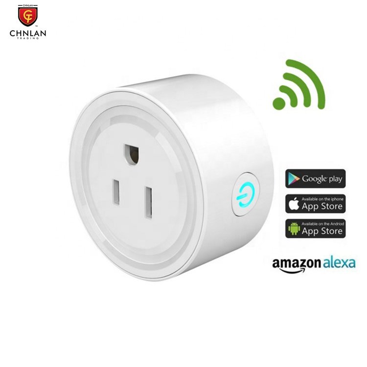 US Standard Mini WiFi Smart Plug Socket 10A AC110V 220V Tuya Smart Life Voice Control (Alexa/Google) Customized Outlet Supported