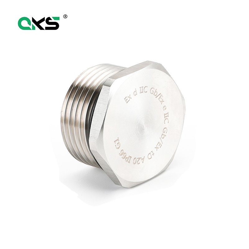 304 316 Stainless steel thread plug outer hexagon screw plug ip68 waterproof and dust-proof cover plug piece