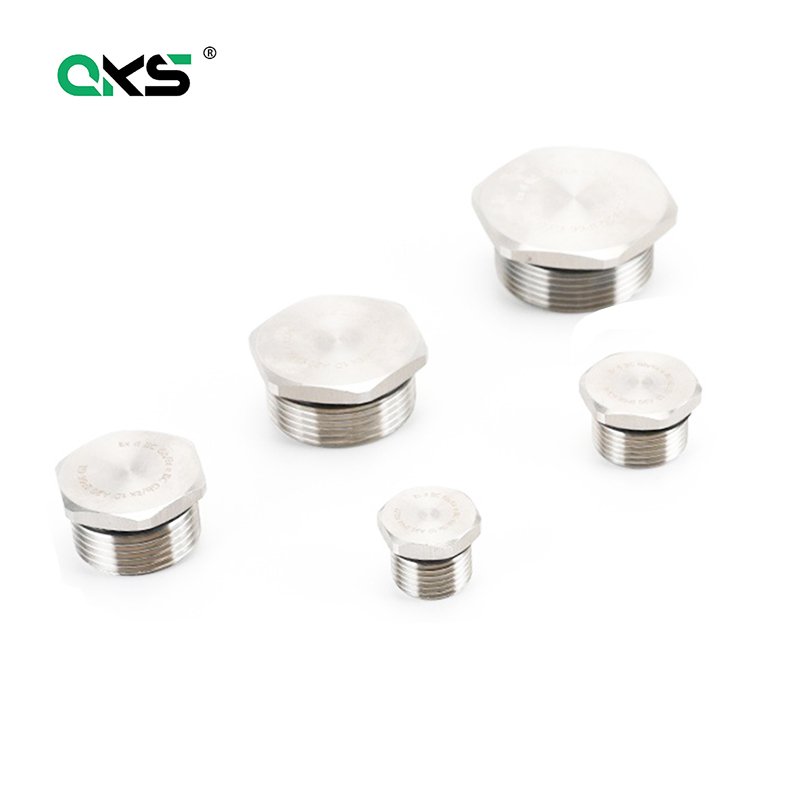 304 316 Stainless steel thread plug outer hexagon screw plug ip68 waterproof and dust-proof cover plug piece