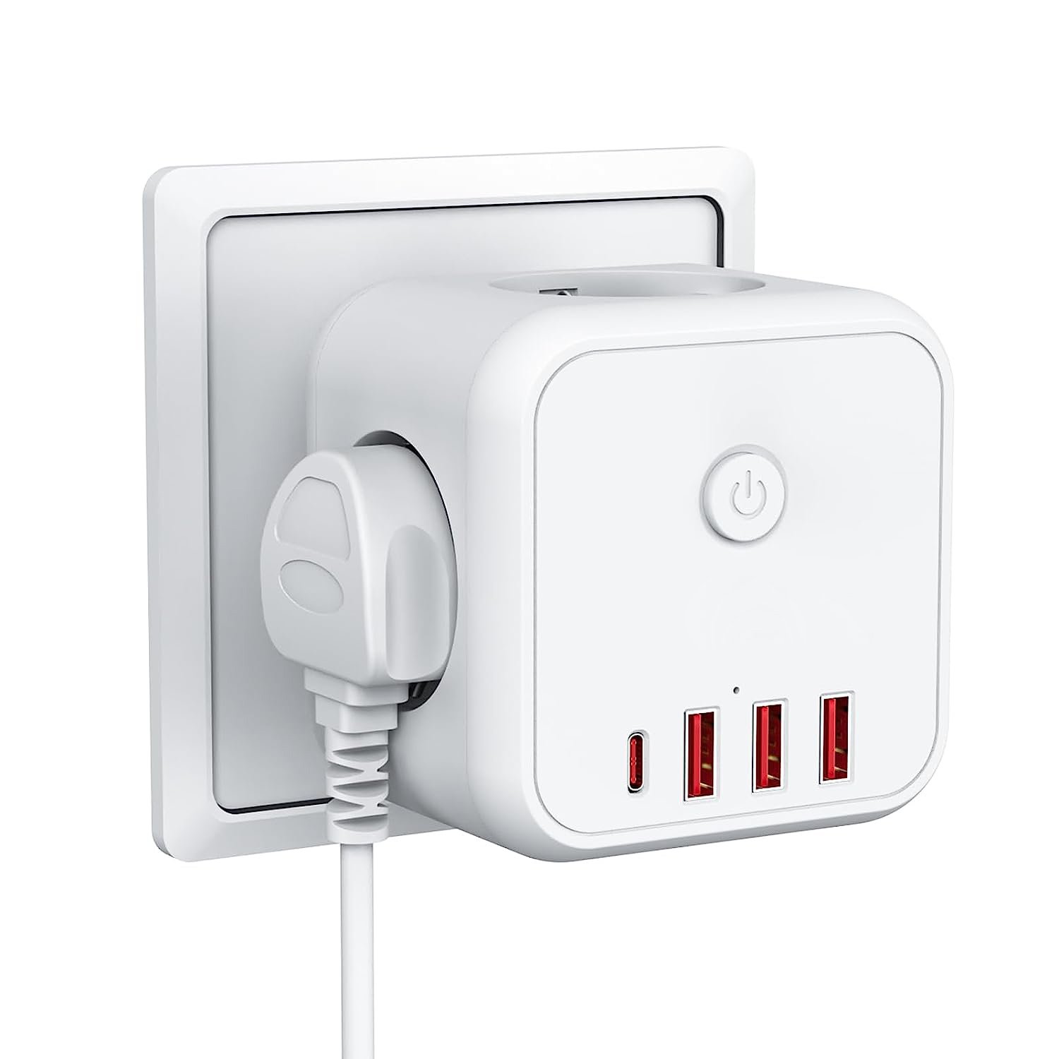 High Quality 4USB 35W Extension Desktop Power Strip EU Russia Germany Plug Socket 3USB Type C 1.5m Korea Compatible