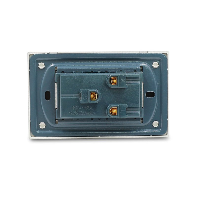 Receptacle Electrical Switches Plugs And Sockets 16A Double 3 Pin Socket USA Standard Wall Socket