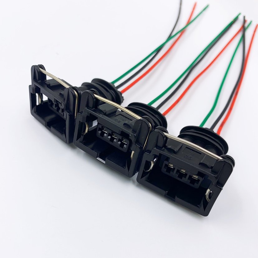 3 pin custom wiring loom harness connector plug for auto parts 2137216-1 1H0973703 282191-1