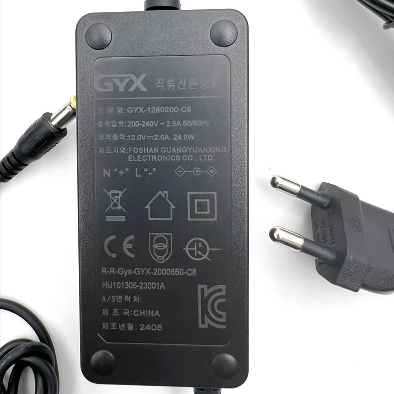 Factory custom 12V2A3A4A Korea Plug Quality Power adapter 24W36W48W iot Smart Home KC certified power supply