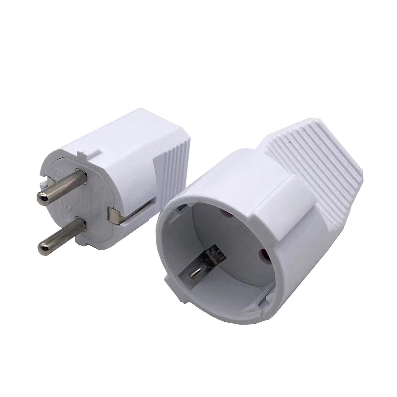 Hot Selling Germany EU Standard EURO Plug 220V 2P White 2.5A 10A 250V Male Electrical Power eu Rewireable Plug