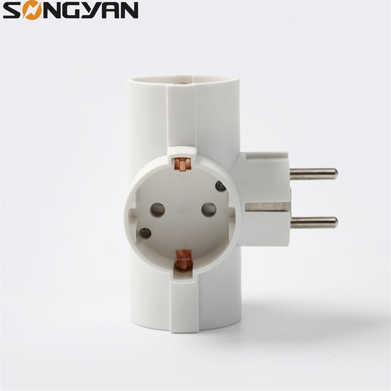 German travel plug adapter multi eu adapter socket surge protector power strip
