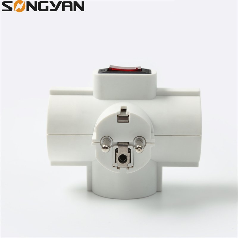 German travel plug adapter multi eu adapter socket surge protector power strip