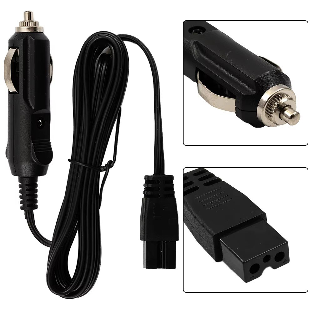 12V DC Car Cooler Cool Box Mini Fridge 2 Pin Lead Cable Plug Wire Car Refrigerator Cigarette Lighter Power Cord Accessories
