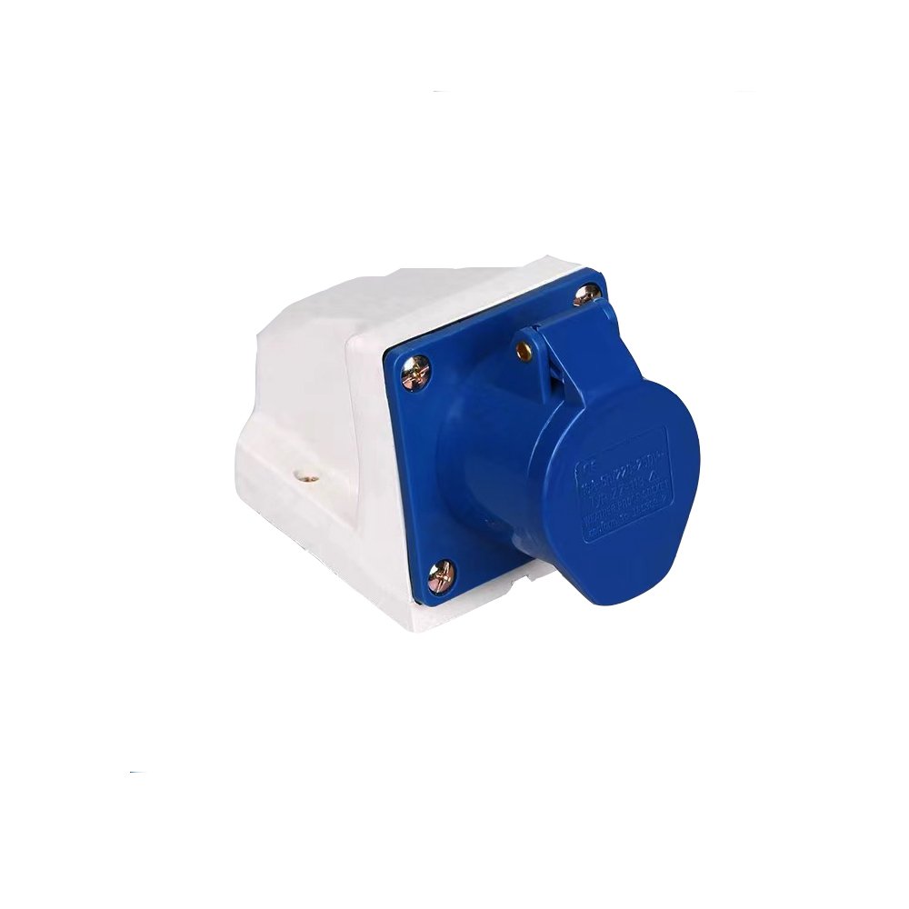 Industrial 32A Plug with 3 or 5 AC Outlets 220V 2P+E IP44 Interconnection Devices 16A Rated Current Coupler