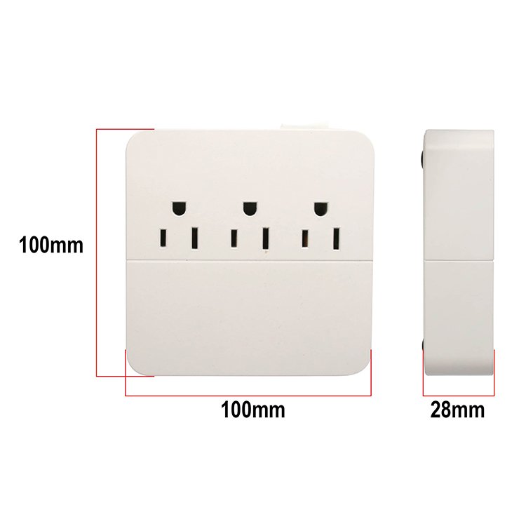 multicontact power strip ac power plug pure copper with 4 usb multi socket extension