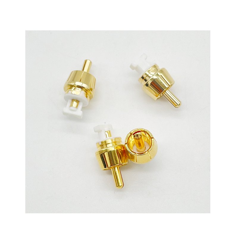 Overmolded Golden RCA Audio Plug high quality RCA Male Connector Cable