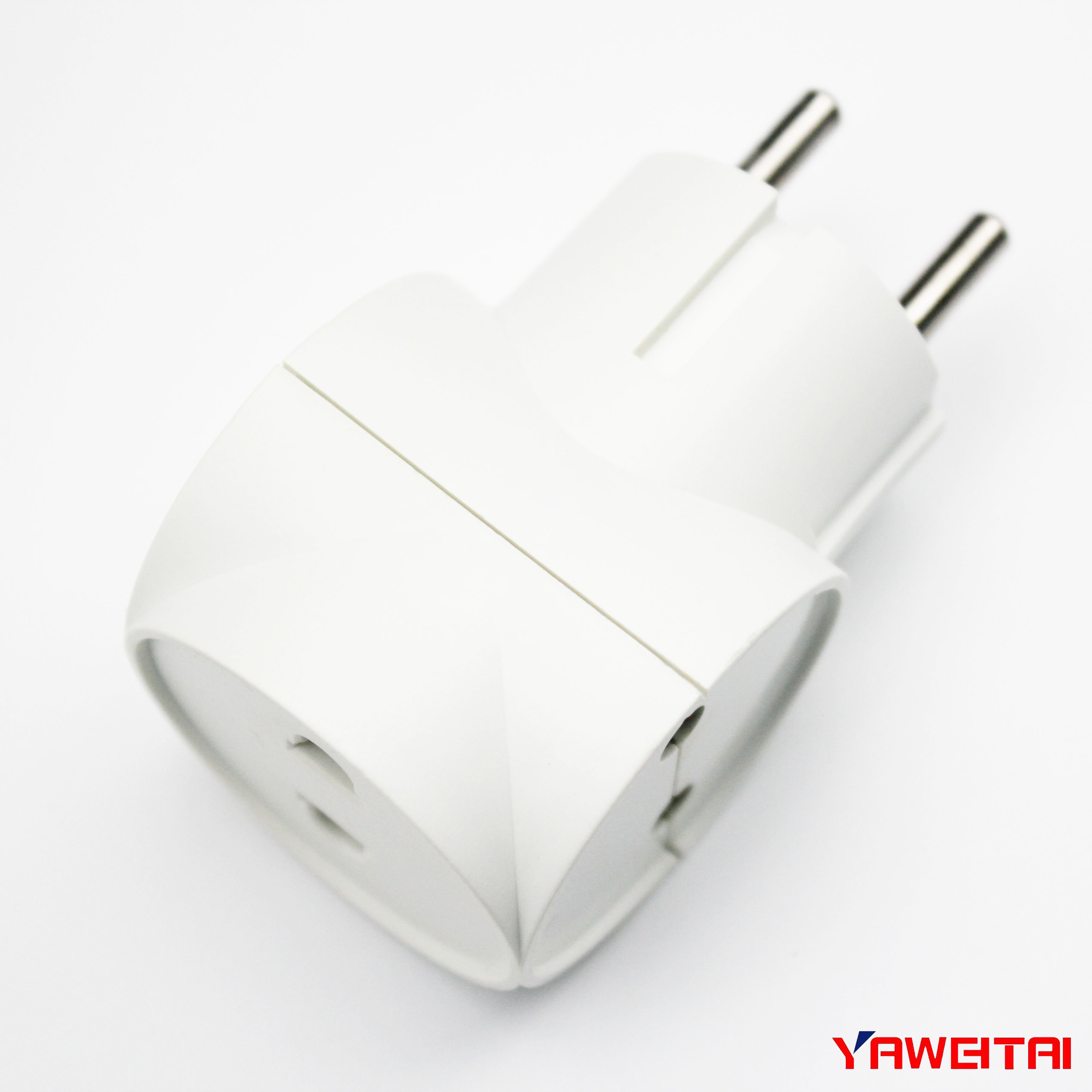 4.8 Mm ABS 250v 16a Universal International Power Plug 1 To 3 Travel Adaptor Plug With Sockets