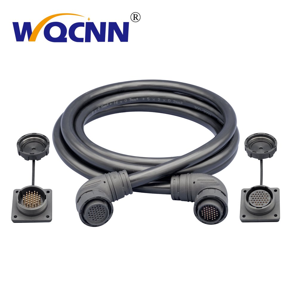 M30-38PIN waterproof plug pure copper car needle gold-plated 1A-5A current IP65 waterproof male and female plug customization