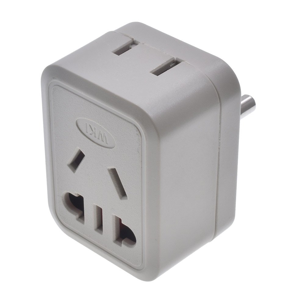 10A EU to Small South Africa Plug Adapter AU/US to Round 3 Pins India Type-D Power Converter Travelling for Sri Lanka Pakistan