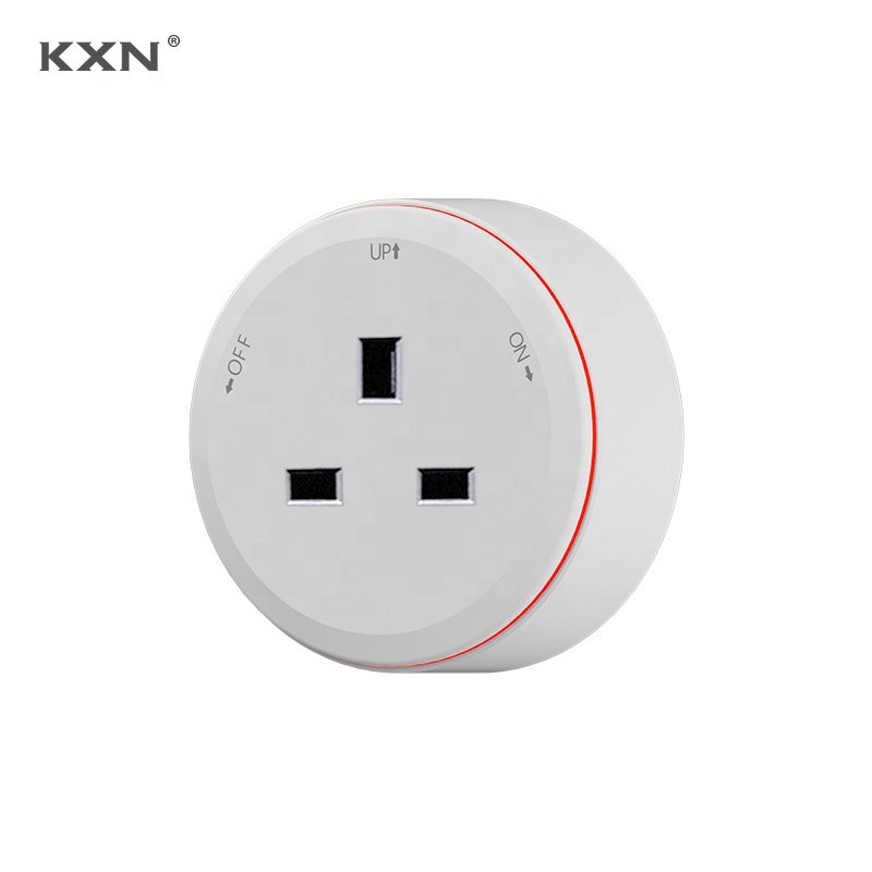 New Design Power Track System Smart Home Appliances UK Standard Outlets 3 pins Popular Wall Electrical Plug Adapter with LED