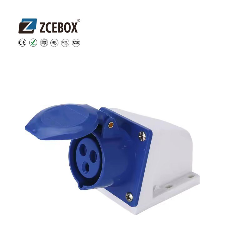 ZCEBOX industrial plug and socket Three phase mobile socket 32A 380-415V 4P IP44
