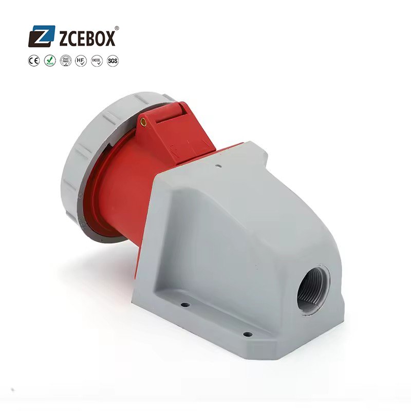ZCEBOX industrial plug and socket Three phase mobile socket 32A 380-415V 4P IP44