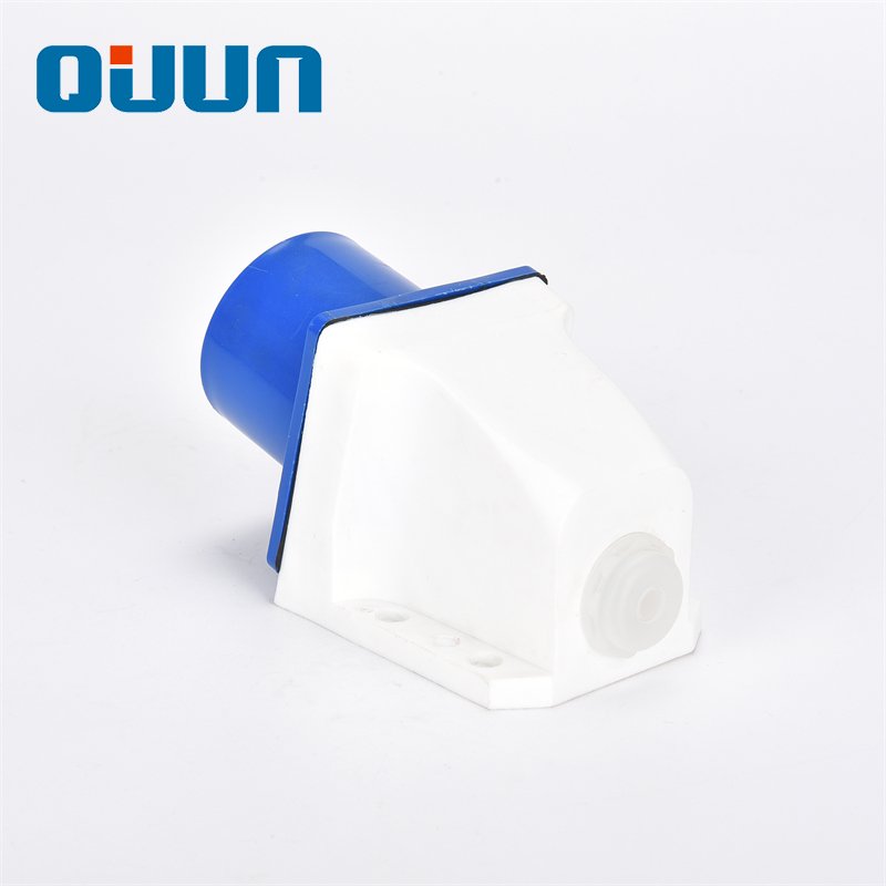2023 New Factory Price Ip44 3poles 40amp Industrial Plug Socket Blue OEM Power Strip Holder with Wire Winding Function No 16A 3P