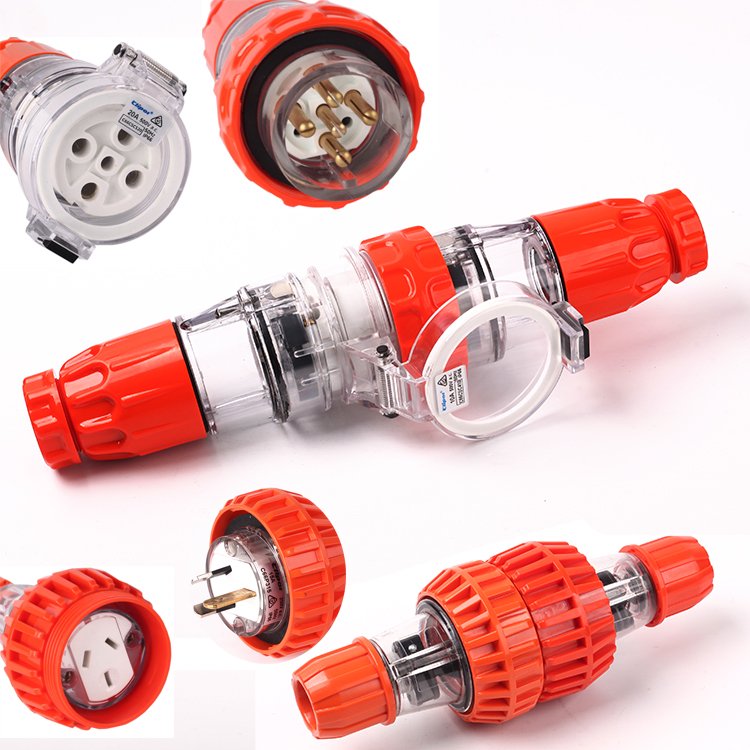 AS/NZS 3123 Hot Sale IP66 Electric Industrial 3Phase 5Pin waterproof Plug