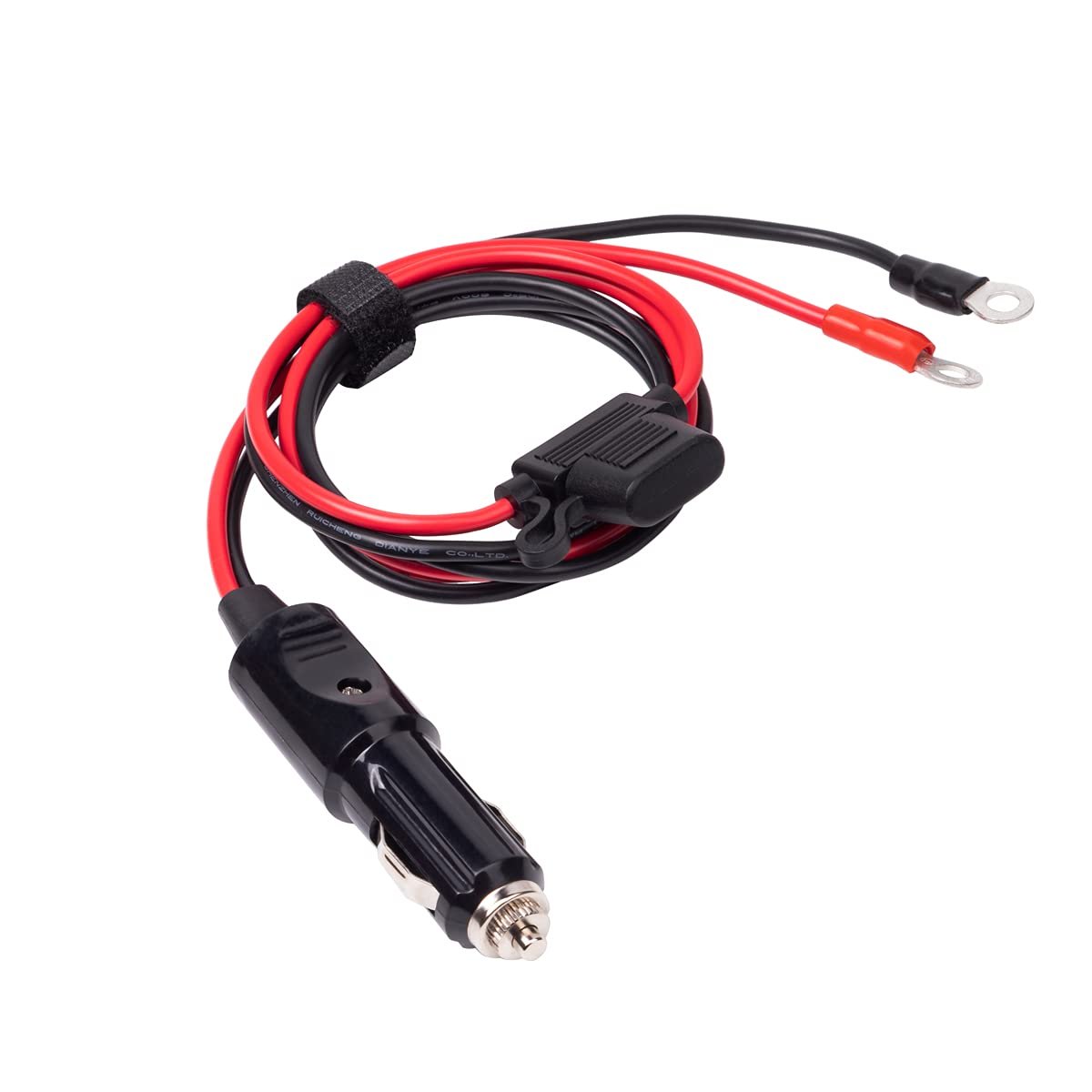 Heavy Duty 12AWG Male to Male Cigarette Plug Cigarette Lighter Adapter Charger Cord With LED Lights 3ft (3FT)