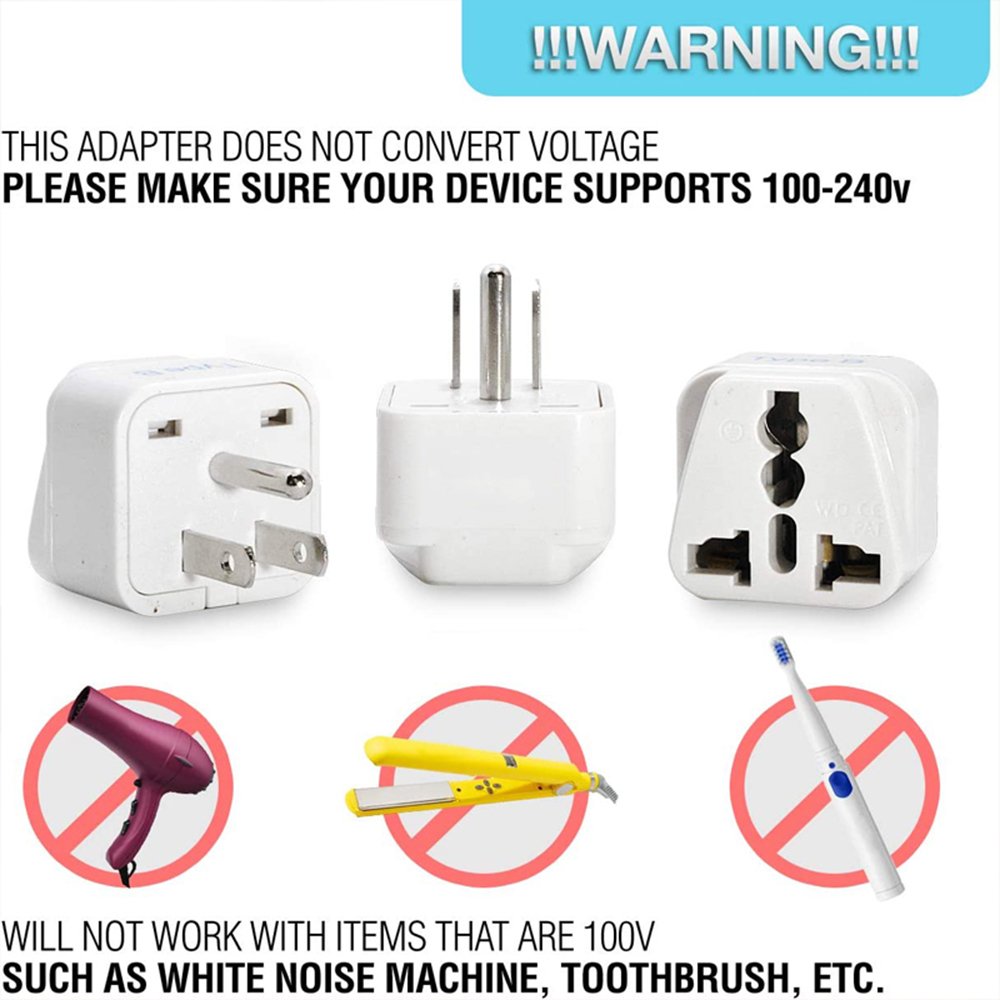 World plug Power Supply US Plug to US UK AU EU Brazil Israel Italy Switzerland South Korea Africa Travel Socket Adapter