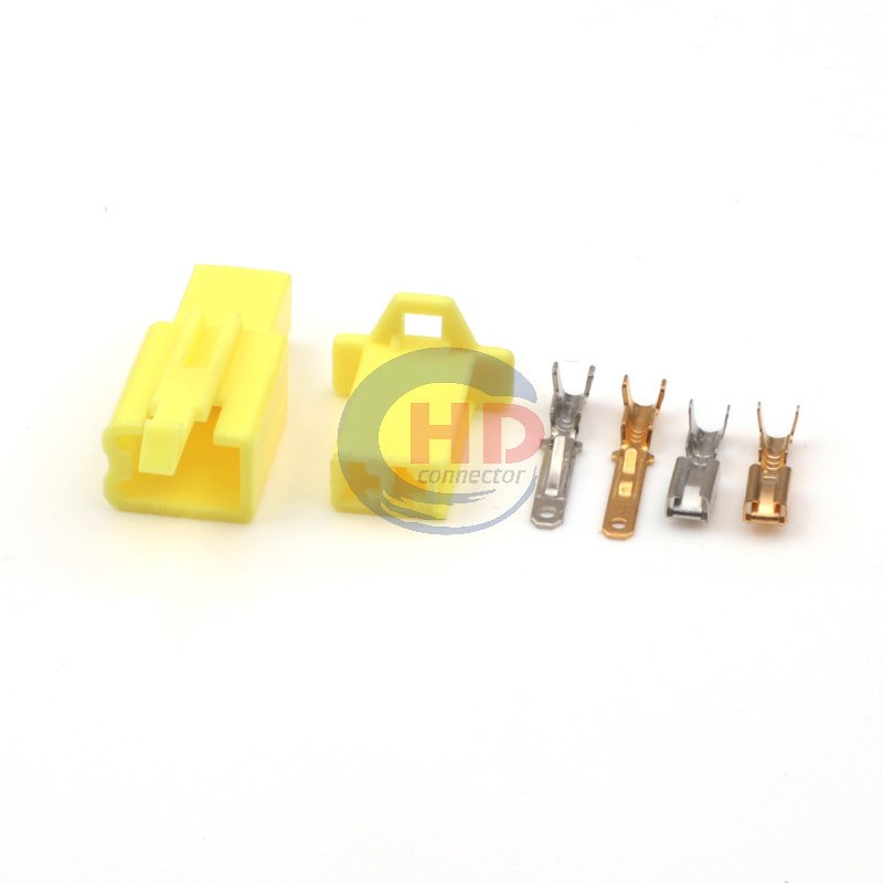 2 Way Colorful Car Terminal Electrical Nylon Connector Socket Cable Plug 6040-2111 6030-2981