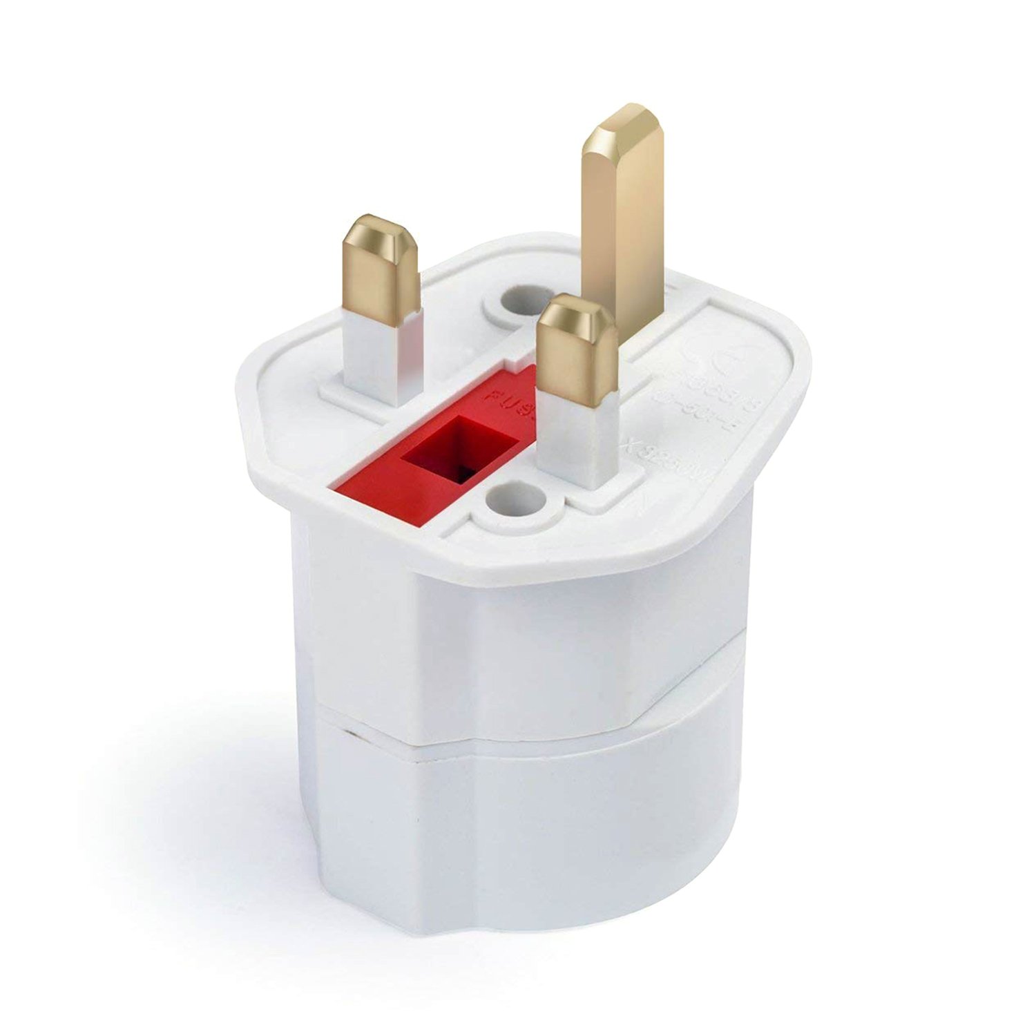 UK 13A Power Adapter Single Socket Travel Adaptor EU UK Converter Plug Charger Safety Features PC Material Home OEM Customizable