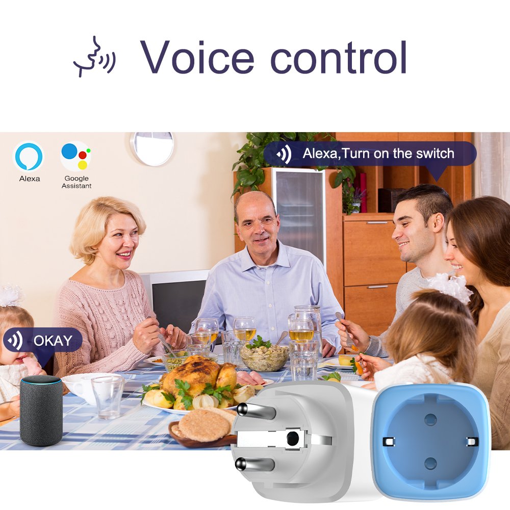 VeSync Smart Billing Socket WiFi 16A Eu Plug Home Voice App Remote Control Timing Power Monitoring Support Google Home Alexa