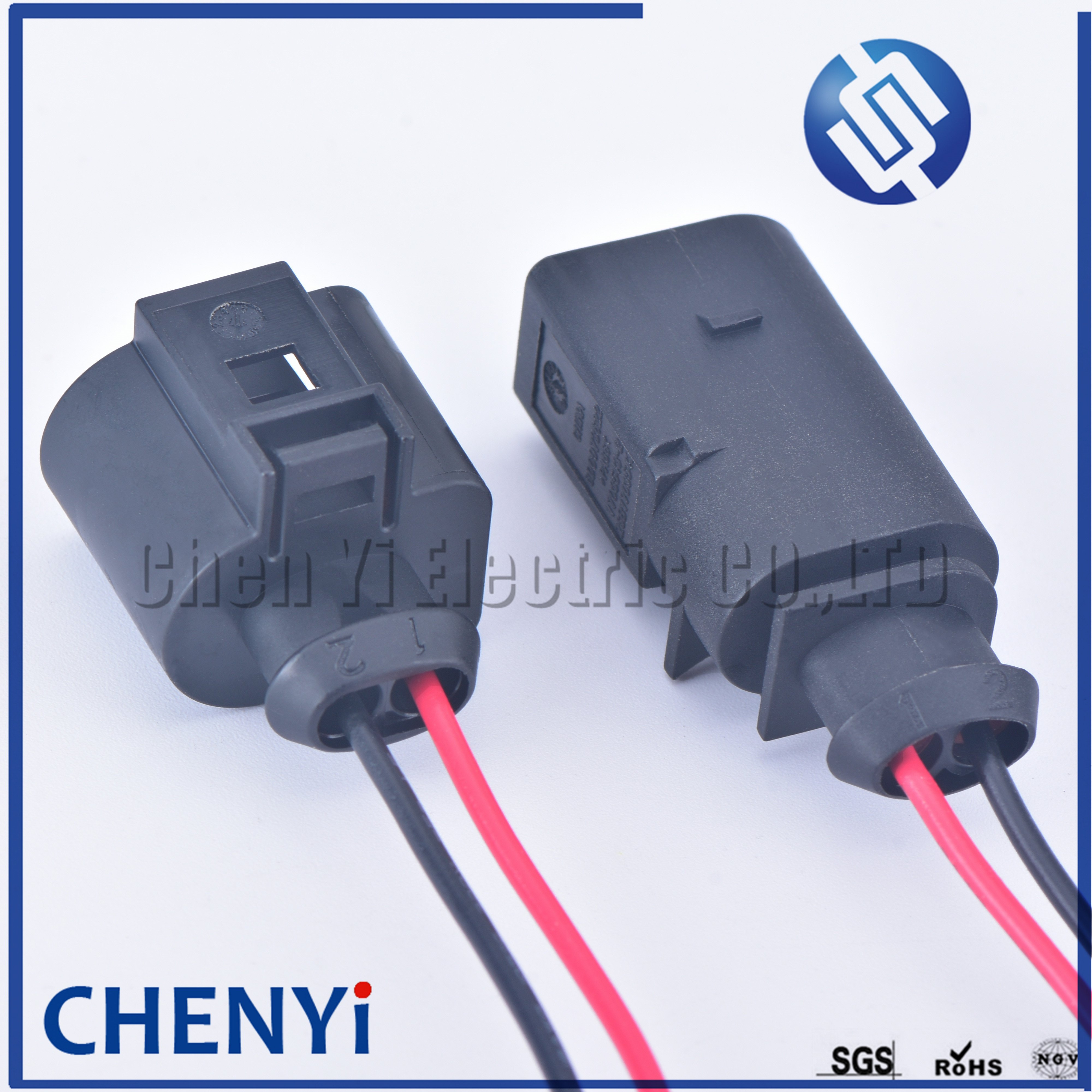 2 Pin 3.5mm Auto waterproof wiring harness connector Plug 1J0973722 1717692-1 8D0973822 1J0 973 722 8D0 973 822 For VW