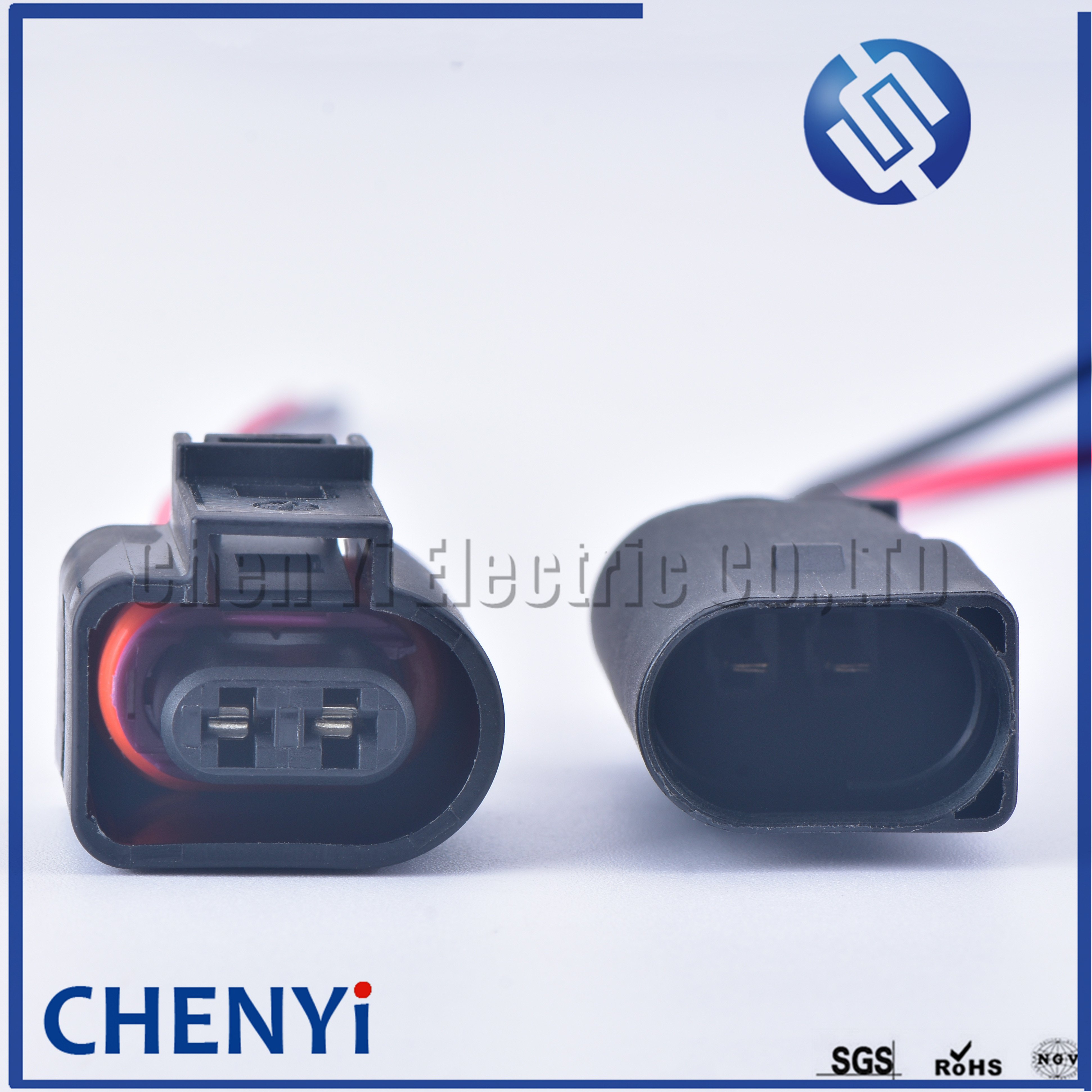 2 Pin 3.5mm Auto waterproof wiring harness connector Plug 1J0973722 1717692-1 8D0973822 1J0 973 722 8D0 973 822 For VW