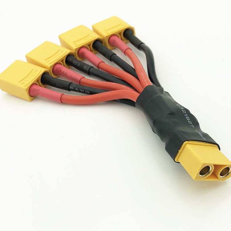 Amass Xt90 To Xt60 Male Female Xt60h Parallel Cable 18awg 100mm Wire Conversion Adapter Plug Extension Connector Cable