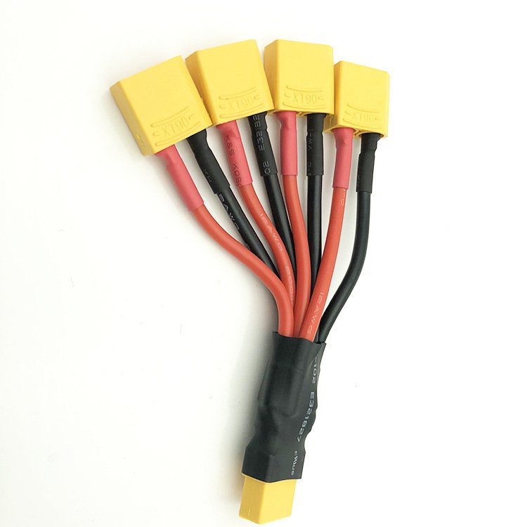 Amass Xt90 To Xt60 Male Female Xt60h Parallel Cable 18awg 100mm Wire Conversion Adapter Plug Extension Connector Cable