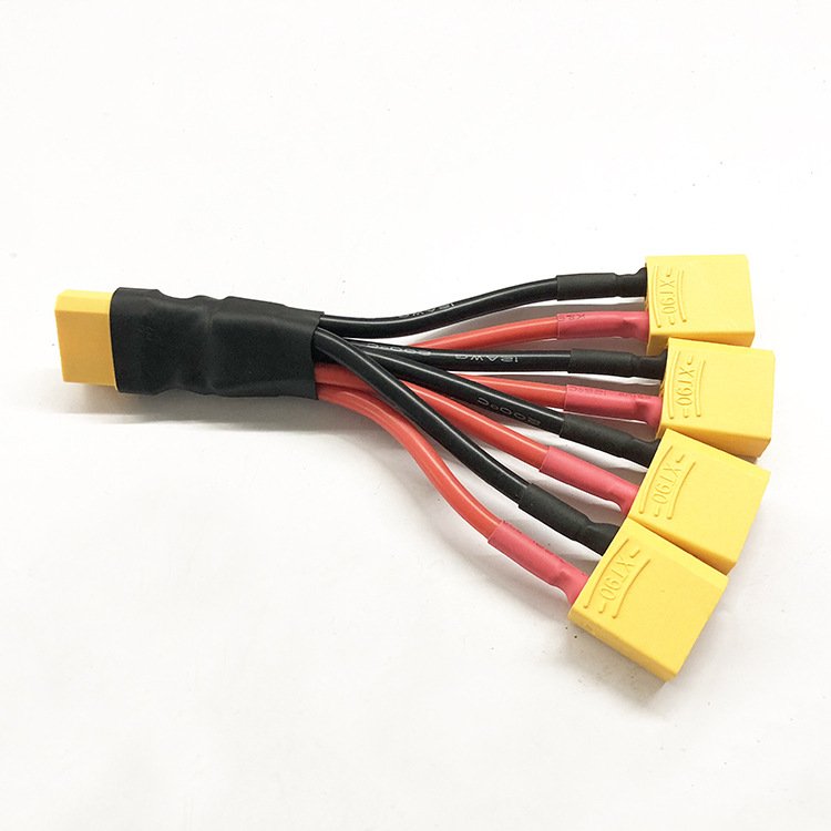 Amass Xt90 To Xt60 Male Female Xt60h Parallel Cable 18awg 100mm Wire Conversion Adapter Plug Extension Connector Cable