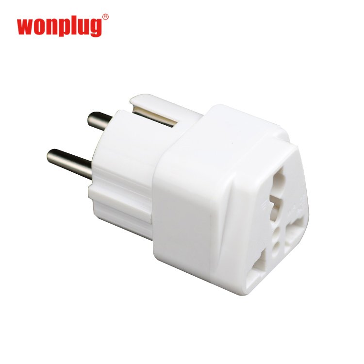world to EU converter German adaptor plug au it us uk to EU universal multi Grounded Schuko Plug Adapter with universal socket