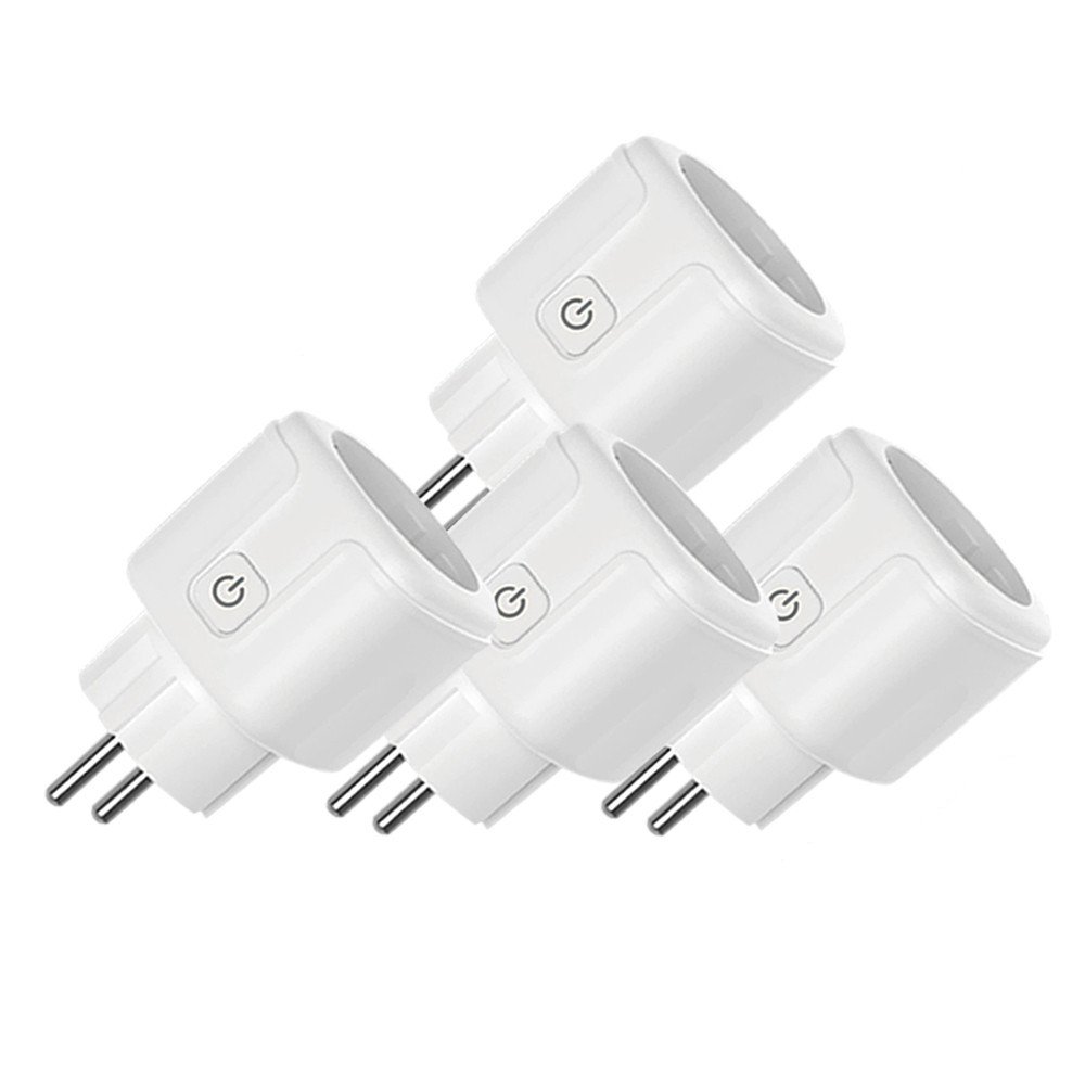 Tuya Smart Plug WiFi Socket Outlet EU 16A 3500W Energy Monitoring Function Timer Adaptor Work with Alexa Hey Google Alice