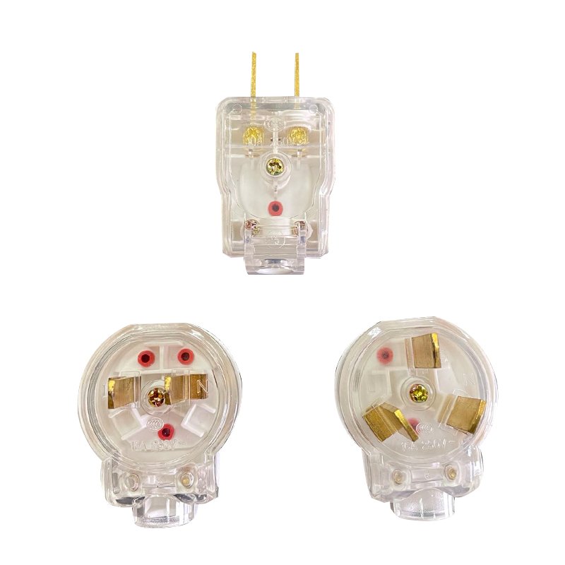 Factory Price 15A 220V Power Plug 3 Round Pin Electrical Plastic Plugs And Sockets