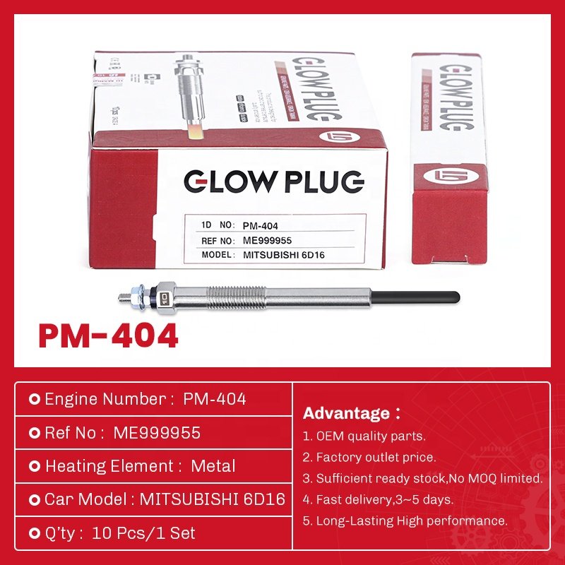 1D High Quality Auto Parts Manufacturer Glow Plug PM-404 ME999955 for MITSUBISHI 6D16