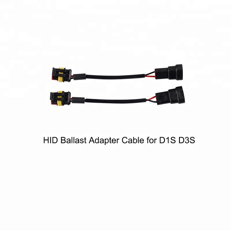 SANVI High Quality HID Ballast Adapter Cable with Ceramic Ring Plug ballast Connector for D1S D3S Ballast to Bulb Harness Cable