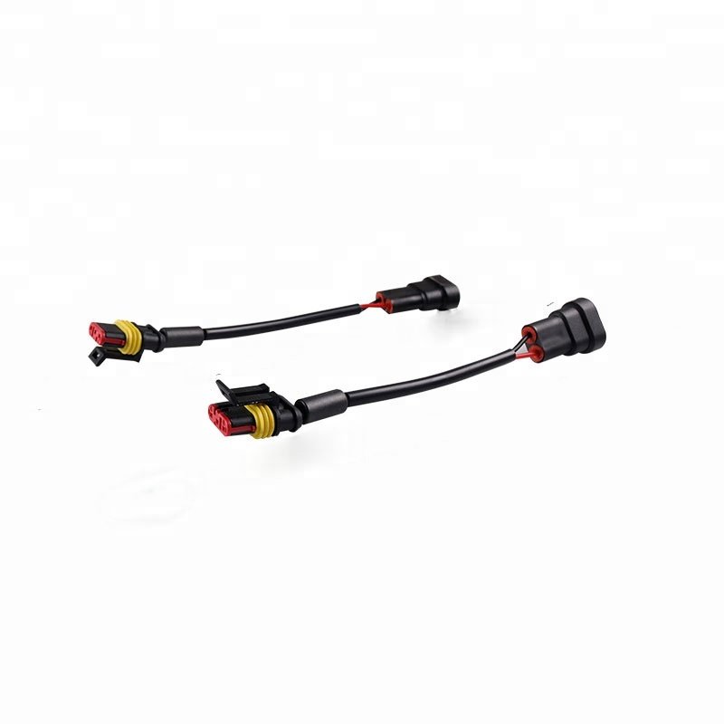 SANVI High Quality HID Ballast Adapter Cable with Ceramic Ring Plug ballast Connector for D1S D3S Ballast to Bulb Harness Cable