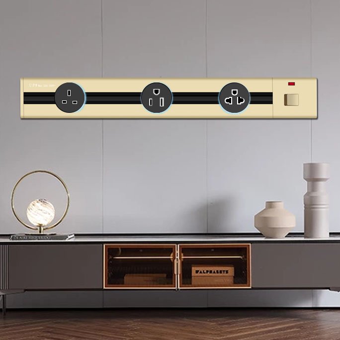 Best Selling International Multifunction Switch And Industrial Plug & Multimedia Desktop High Quality Power Track Socket