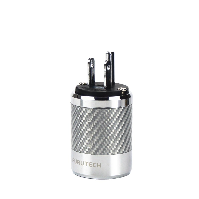 EU IEC Electrical Schuko 2 Pin AC Plug Carbon Fiber Tellurium Copper Gold or Rhodium Plated DIY Power Plug