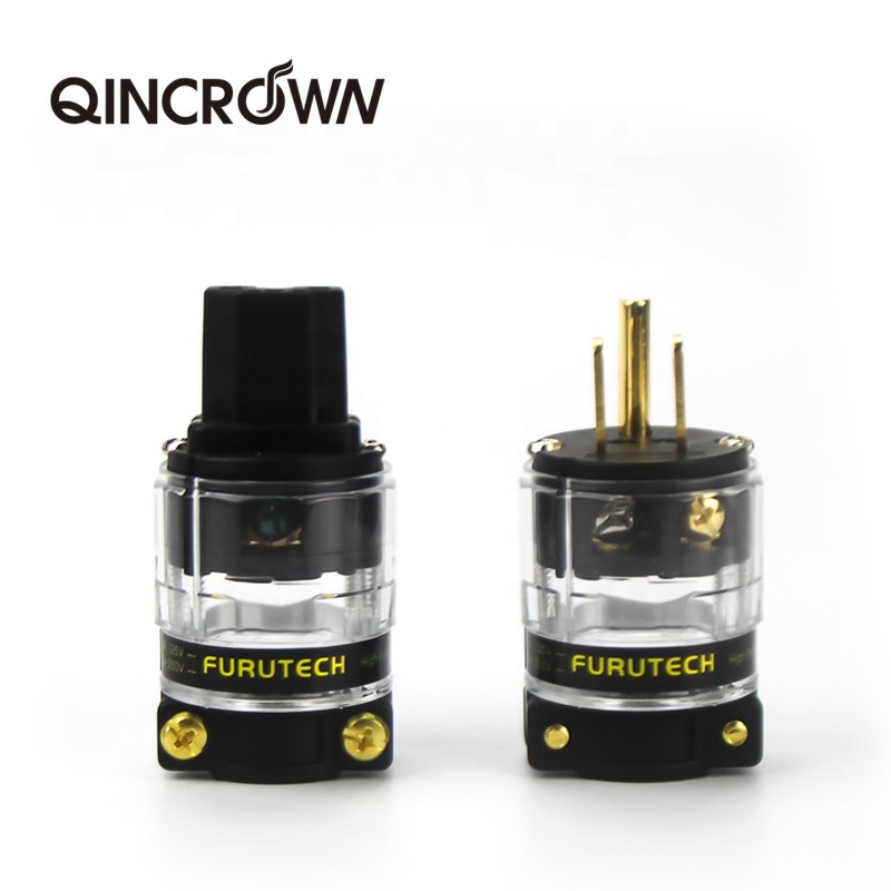 HIFI Audio Power Plug FURUTECH FI-11M (Cu) 24K Gold Plated IEC Connector Plug